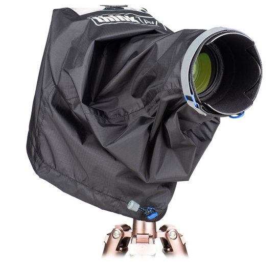 Think Tank Camera Cover for protecting photography equipment in Alaska snow