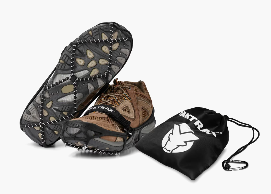 Yaktrax Pro Traction Cleats for icy Alaska winter walking