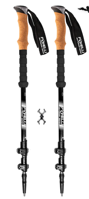 Foxelli Carbon Fiber Trekking Poles